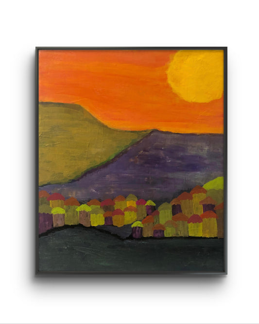 Pueblo bajo el Sol Ardiente